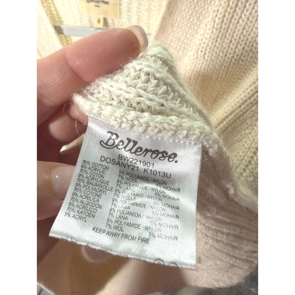 Bellerose Dosany‎ Cardigan loose boxy fit trending luxe Ribbed Knit 0 SM nwot